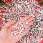 DIYASY 180g Christmas Fake Sprinkles for Crafts
