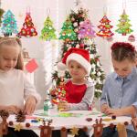 24 Pcs DIY Christmas Tree Craft Kit for Kids