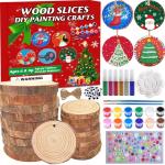 DIY Christmas Ornament Craft Kit - 20 Wood Slices