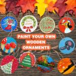 DIY Christmas Ornament Craft Kit - 20 Wood Slices