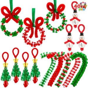 Christmas Beaded Ornament Craft Kit for DIY Fun