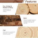 DIY Christmas Ornament Craft Kit - 20 Wood Slices