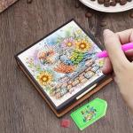 DIY Diamond Painting Notebook - Black Faux Leather