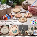 DIY Christmas Ornament Craft Kit - 20 Wood Slices