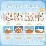 DIY Gingerbread House Stickers - 32 Sheets