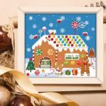 DIY Gingerbread House Stickers - 32 Sheets