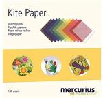 100 Colored Transparent Kite Paper Sheets - 6"x6