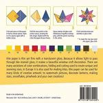 100 Colored Transparent Kite Paper Sheets - 6"x6
