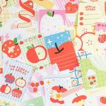 Cute Apple Theme Scrapbook Paper - 200 Sheets