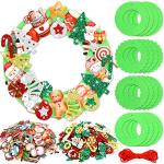 16PCS DIY Christmas Foam Wreath Craft Kits