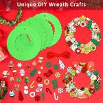 16PCS DIY Christmas Foam Wreath Craft Kits