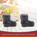 10 Pack Santa Boots Decor for Christmas Fun