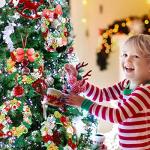 16PCS DIY Christmas Foam Wreath Craft Kits