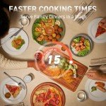 6-Qt Non-Stick Air Fryer with 9 Functions