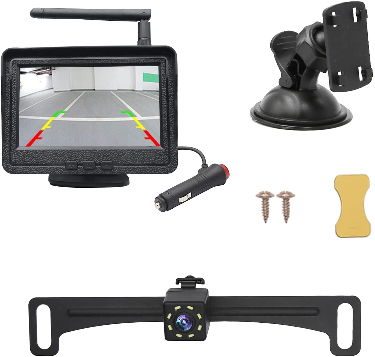 B-Qtech Wireless Waterproof Backup Camera with Monitor