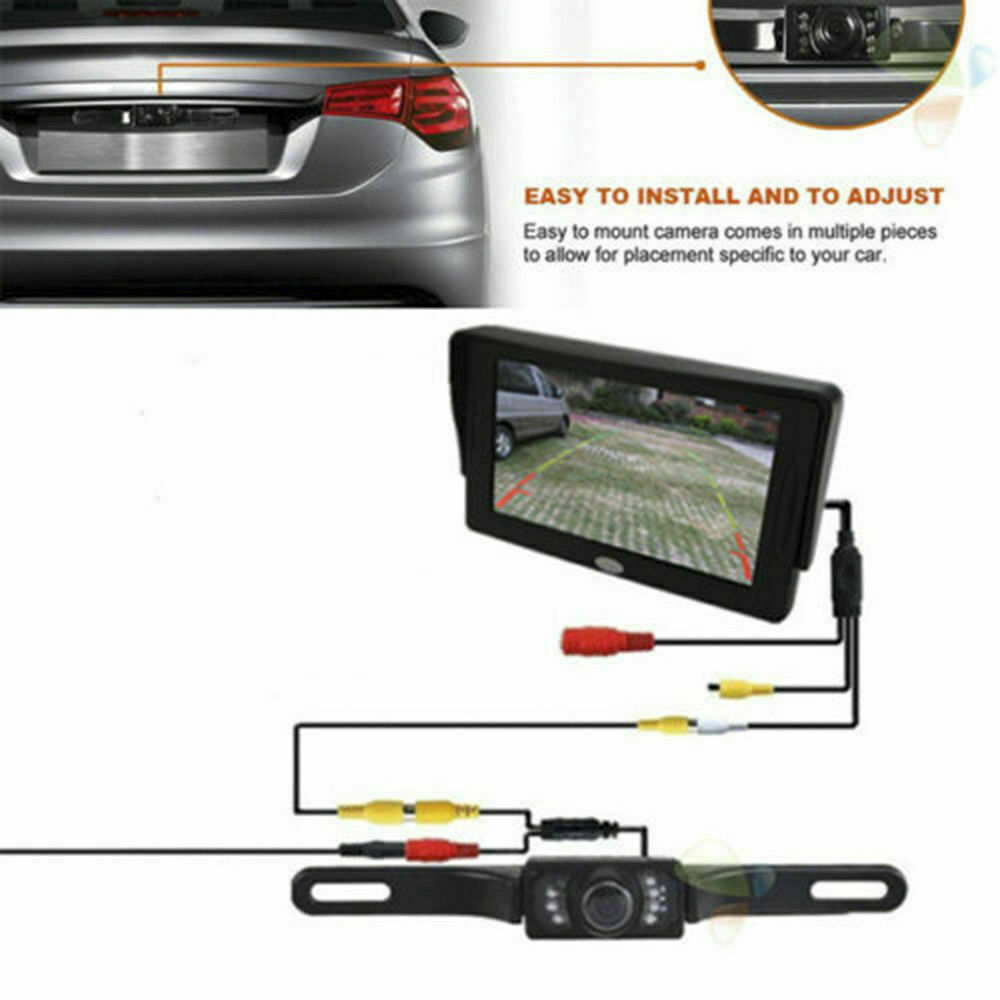 170° HD Rear View Camera with Night Vision