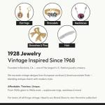 Baroque Insignia Oval Drop Earrings by 1928 Jewelry