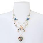 Betsey Johnson Gold Butterfly and Heart Necklace