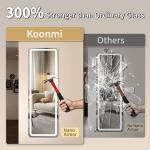 Koonmi LED Lighted Full-Length Mirror 48"x16