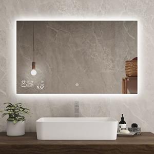 Smart Bathroom Mirror with Wi-Fi and LED Display