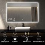 Smart Bathroom Mirror with Wi-Fi and LED Display