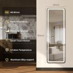 Koonmi LED Lighted Full-Length Mirror 48"x16