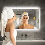 Smart Bathroom Mirror with Wi-Fi and LED Display