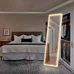 Sweetcrispy 64" LED Lighted Floor Mirror