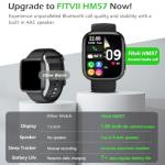 FITVII Smart Watch with Fitness Tracking Features