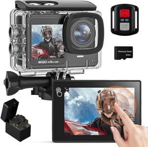 4K Touchscreen Action Camera with Dual Screens
