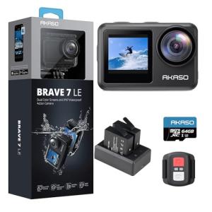 AKASO Brave 7 LE 4K Action Camera Bundle