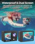 Dual Screen 4K Action Camera with 32GB Card