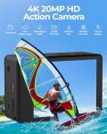Dual Screen 4K Action Camera with 32GB Card