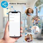 Wireless Video Doorbell with Ring Chime and AI Detection