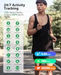 Fitness Tracker Smart Bracelet with Heart Rate Monitor