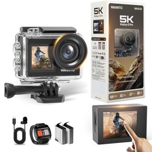WANNTO 5K Action Camera with Dual Screen and EIS