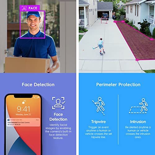 Rawrr 4K AI Outdoor Security Camera with Nightcolor