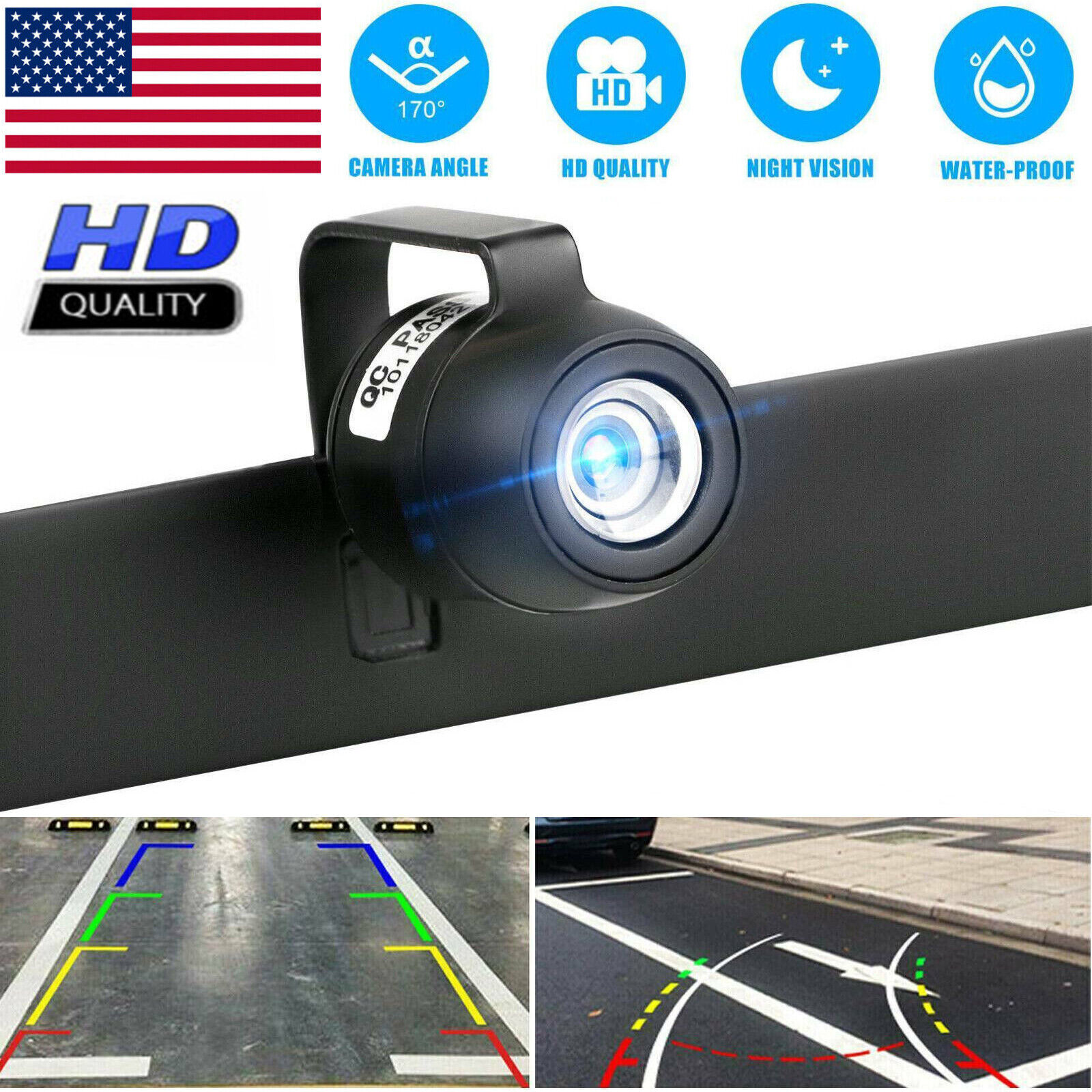170° HD Night Vision Backup Car Camera