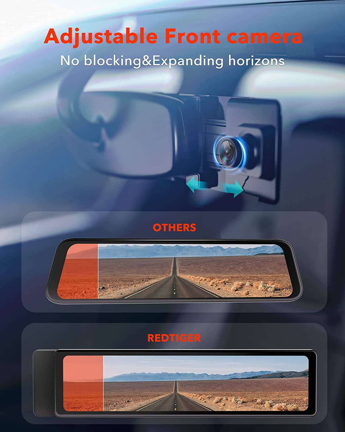 REDTIGER 11" UHD Touch Screen Dash Camera