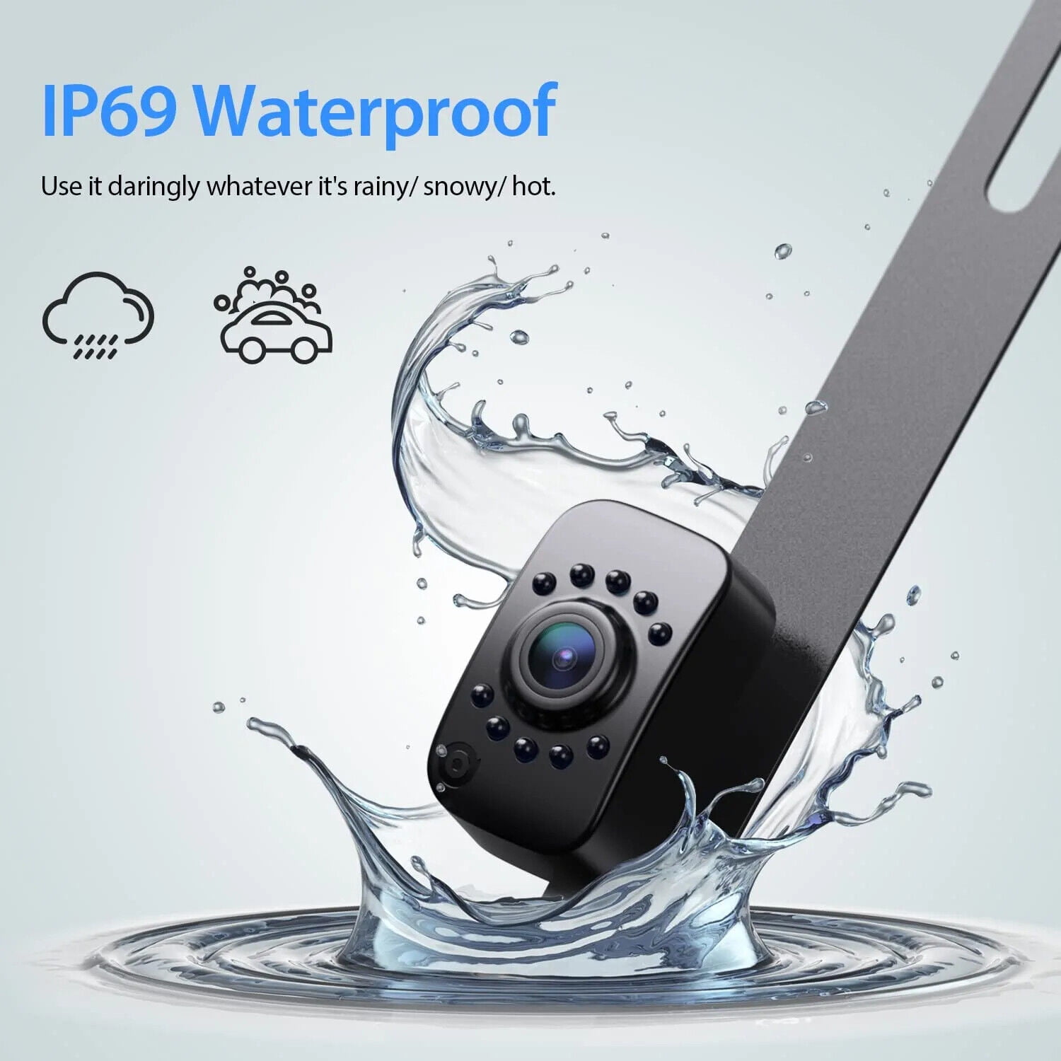 eRapta 7'' 1080P Waterproof Backup Camera Monitor