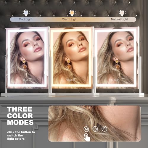 Smart LED Vanity Mirror with Bluetooth Speaker