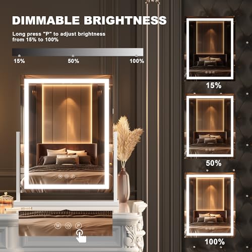 Smart LED Vanity Mirror with Bluetooth Speaker