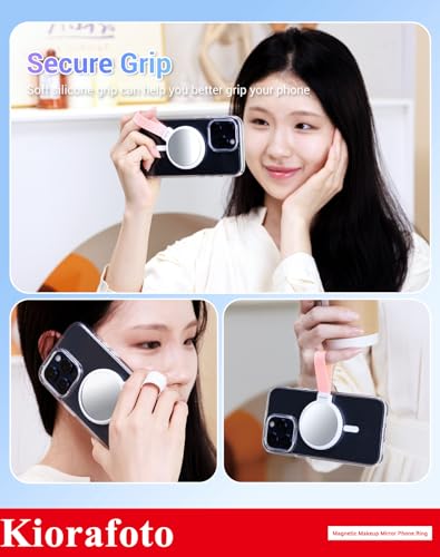 Magnetic Makeup Mirror Decal for Smartphones