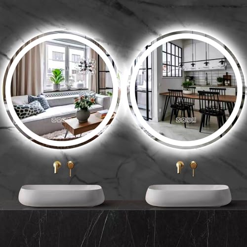 30-Inch Bluetooth LED Round Vanity Mirror