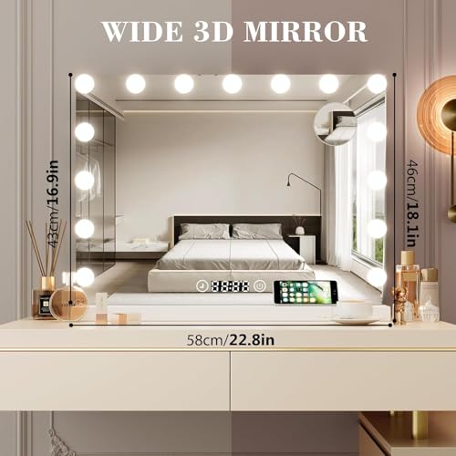 HIFIT LED Vanity Mirror with Bluetooth Speakers