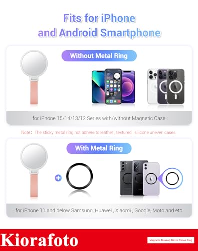 Magnetic Makeup Mirror Decal for Smartphones