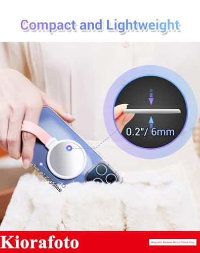 Magnetic Makeup Mirror Decal for Smartphones