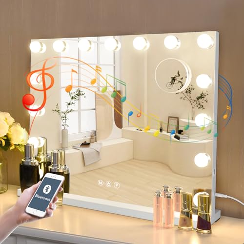 Hollywood Vanity Mirror with Lights and Bluetooth Speaker