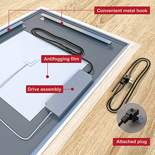 GANPE 20x28" LED Motion Sensor Bathroom Mirror