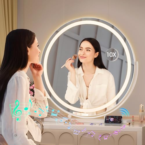 Hasipu 24" LED Vanity Mirror with Bluetooth